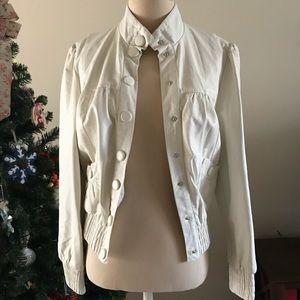 *NEW* Cute Ivory Leather Jacket